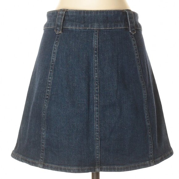Madewell Patch Pocket Denim Mini Skirt - Picture 5 of 9